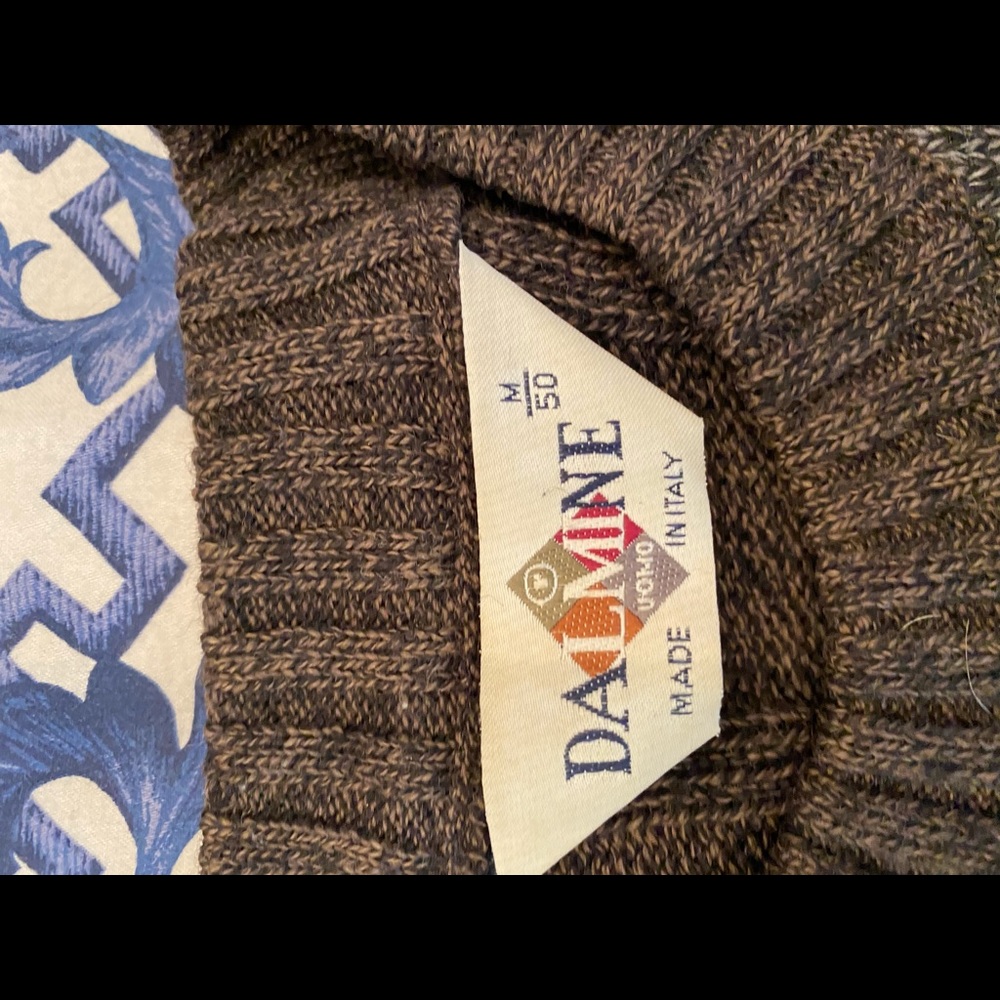 Men’s Italian Knute argyle sweater m/50